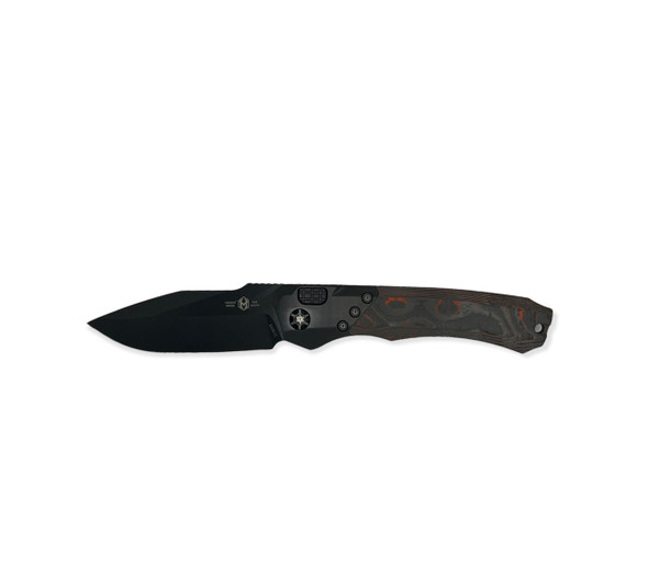 Heretic Knives H000-6A-ORCF Wraith Orange Camo Carbon Fiber DLC Blade - Orange Camo Carbon Carbon Fiber Handle