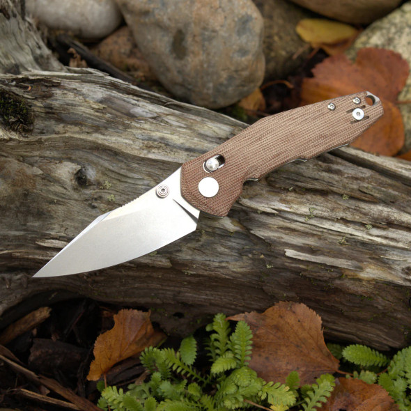 Giant Mouse ACE Corta - Natural Canvas Micarta