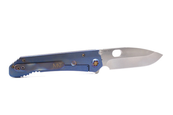 187DP D2 Tumbled Blade, Blue Handles, Flm HW/Clip