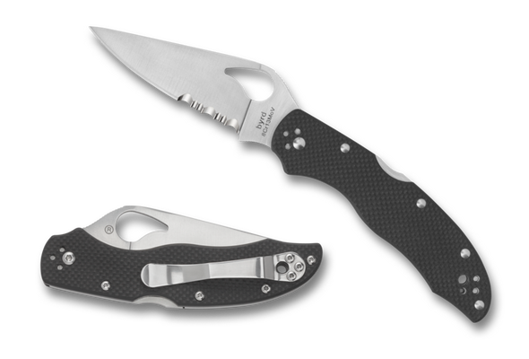 BYRD BY SPYDERCO HARRIER™ 2 - COMBINATION BLADE/BLACK HANDLE