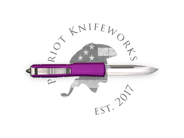 Microtech Knives Ultratech S/E OTF Automatic Knife Stonewashed Blade w/ Pink  Handle - 121-10PK - Tactical Elements Inc