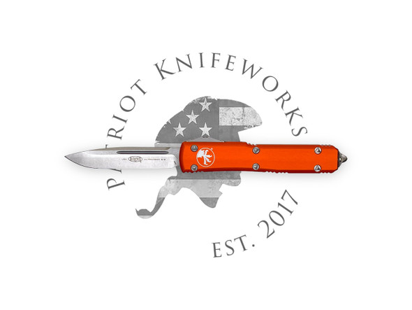 Microtech 121-10OR Ultratech S/E Orange Stonewash Standard Microtech 121-10OR Ultratech S/E Orange Stonewash Standard