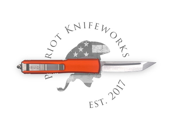 Microtech 123-10OR Ultratech T/E Orange Stonewash Standard Microtech 123-10OR Ultratech T/E Orange Stonewash Standard