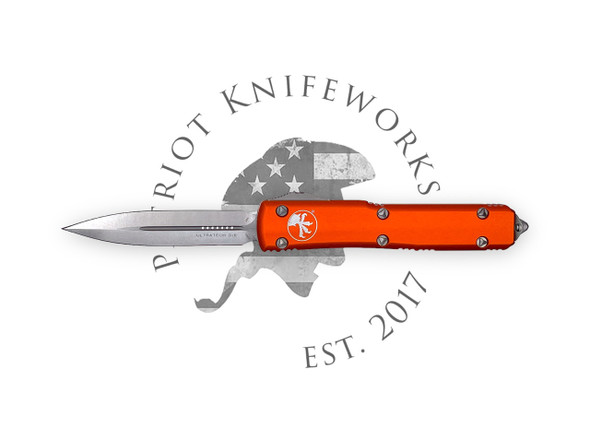 Microtech 122-10OR Ultratech D/E Orange Stonewash Standard Microtech 122-10OR Ultratech D/E Orange Stonewash Standard