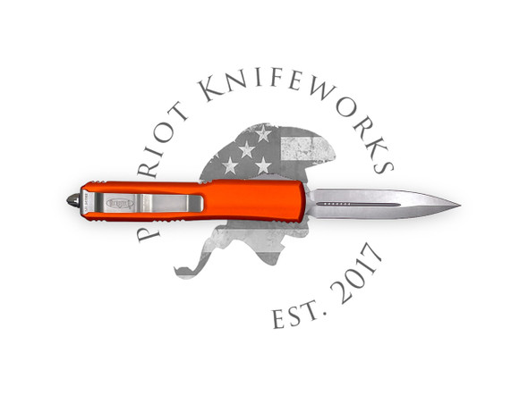 Microtech 122-10OR Ultratech D/E Orange Stonewash Standard Microtech 122-10OR Ultratech D/E Orange Stonewash Standard