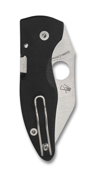 SPYDERCO C264GP MICROJIMBO™ BLACK G-10 PLAINEDGE