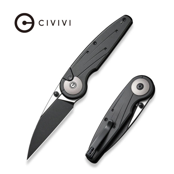 CIVIVI Starflare Thumb Stud & Button Lock Knife Aluminum Handle (3.3" Nitro-V Blade) C23052-1