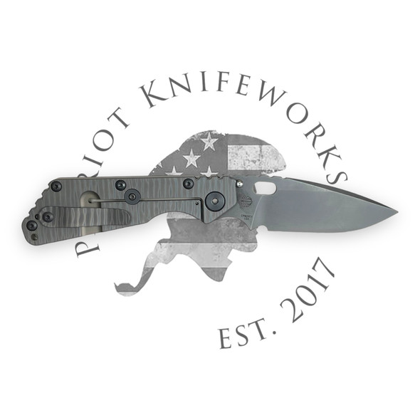 STRIDER SMF HYBRID GG FOLDING KNIFE 4” CPM-20CV PVD DROP POINT BLADE, OD GREEN GUNNER GRIP HANDLES