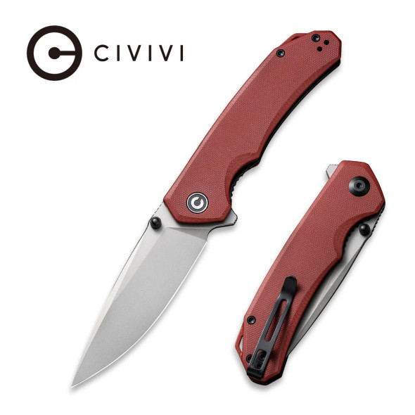 CIVIVI Brazen Flipper & Thumb Stud Knife G10 Handle (3.46" 14C28N Blade) C2102B
