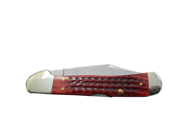 Case XX USA 3 Dot Pocket Worn Red Bone 61549L SS Copperlock