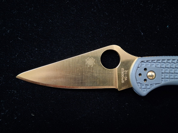 Texas Tool Masters Gold Plated Spyderco Delica 4