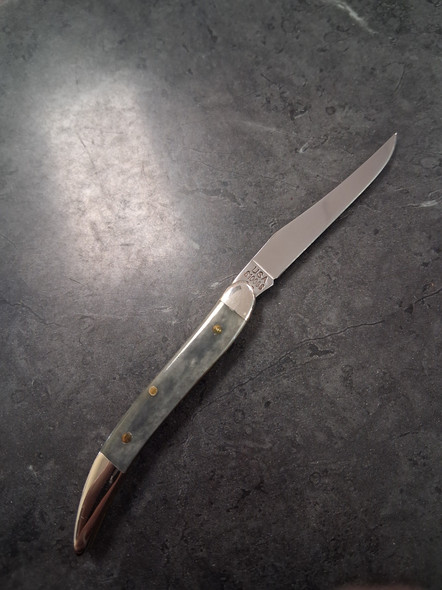 CASE 07971 Case Small Texas Toothpick Knife 07971 - Limited Edition VII - Smooth Black Bone - 610096SS - Discontinued