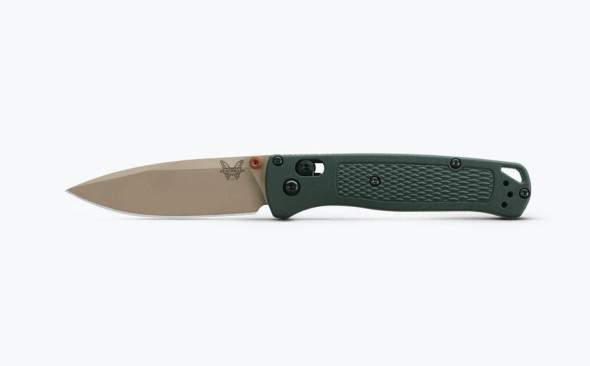 BENCHMADE 533TN-2601 MINI BUGOUT® | TAIGA GREEN GRIVORY® | DROP-POINT