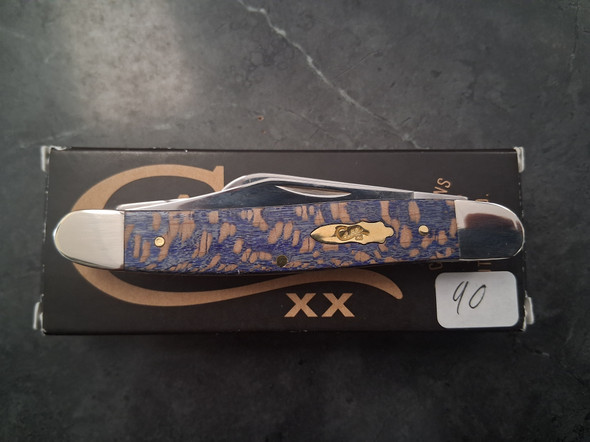 CASE XX NO 63732 BLUE SYCAMORE WOOD SMOOTH STOCKMAN (7347 SS)