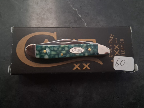 CASE XX 71384 SPARXX GREEN KIRINITE SMOOTH PEANUT 10220 SS