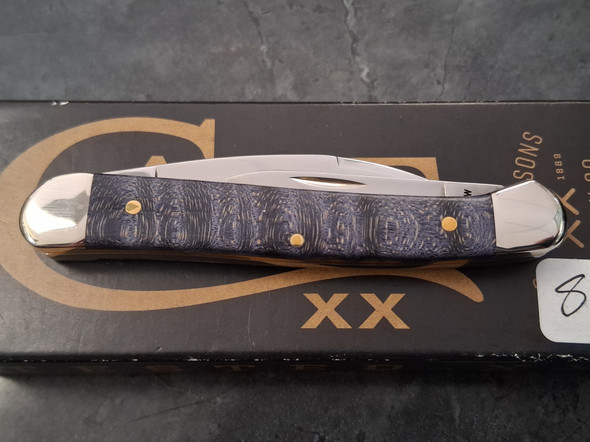 CASE XX 80544 PURPLE CURLY MAPLE SMOOTH MINI COPPERHEAD