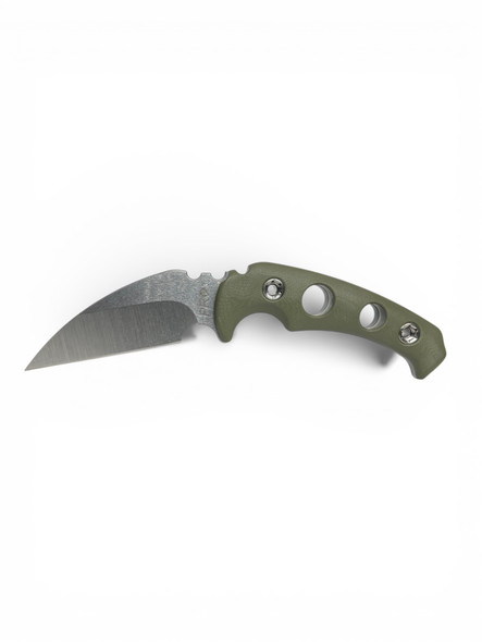 MEDFORD FUK PS 3V TUMBLED BLADE, OD GREEN G10 HANDLES, BLACK KYDEX SHEATH, FIXED STD