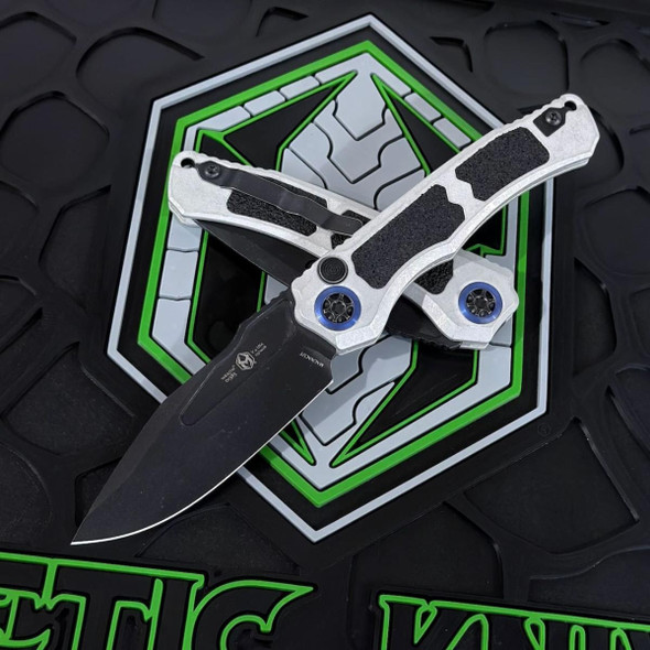 HERETIC KNIVES H000-8A-BLZ WRAITH V.4 AUTO CLIP POINT BATTLE BLACK BLIZZARDWORN