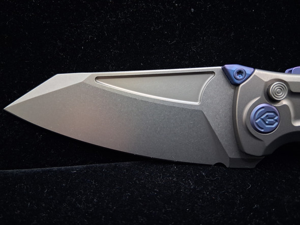 KB Sumo Folding Knife Gray Titanium Handle 3.15" Stonewash CPM 20CV Blade KB400A