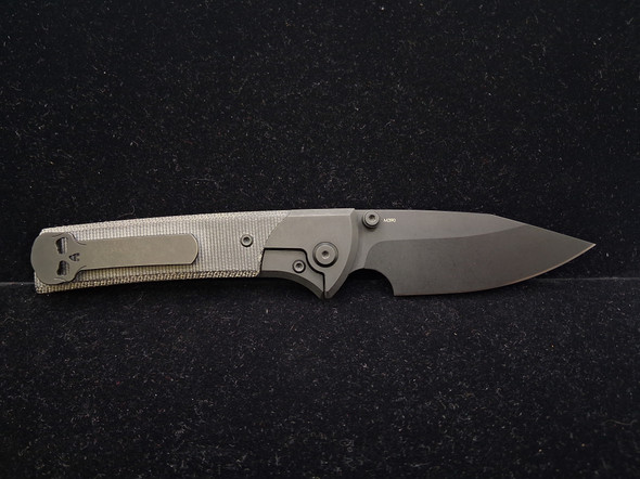 Chaves Scapegoat Street Frame Lock Knife Black Ti/Black Micarta