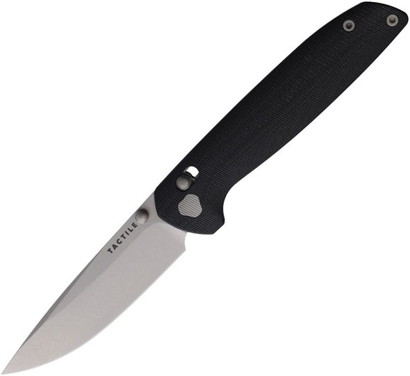TACTILE MAVERICK MAGNACUT STONEWASH TITANIUM G-10 BLACK
