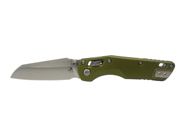 MICROTECH 210M-10FLOD MSI MINI RAM-LOCK STONEWASH STANDARD FLUTED ALUMINUM OD GREEN