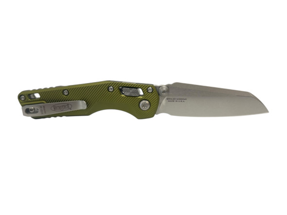 MICROTECH 210M-10FLOD MSI MINI RAM-LOCK STONEWASH STANDARD FLUTED ALUMINUM OD GREEN