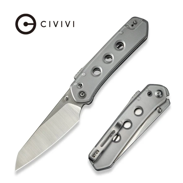 CIVIVI Vision FG Thumb Stud & Superlock Knife Lexan Handle (3.54" Nitro-V Blade) C22036-7