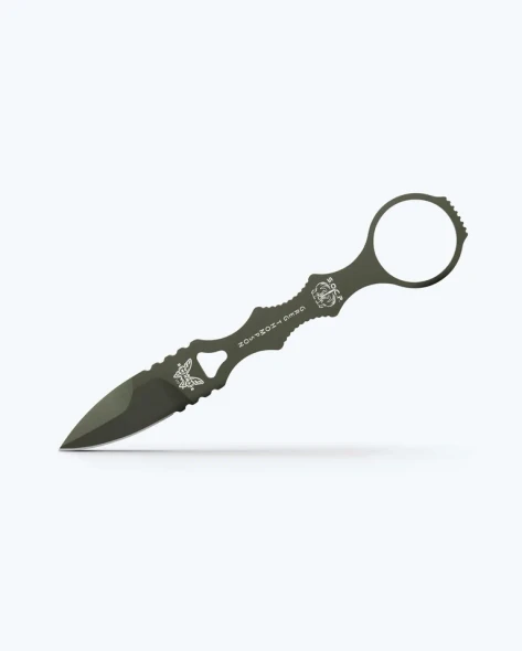 BENCHMADE 177GN MINI SOCP® DAGGER | OD GREEN | SPEAR-POINT