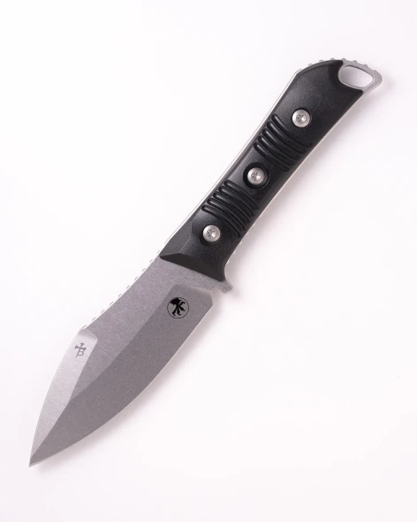 MICROTECH 96-10BK ALWAYS SURVIVE G-10 BLACK STONEWASH STANDAR