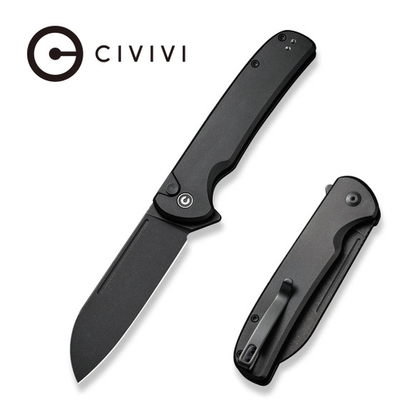 CIVIVI Conspirator Flipper & Button Lock Knife Micarta Handle (3.48" Nitro-V Blade) C21006-1