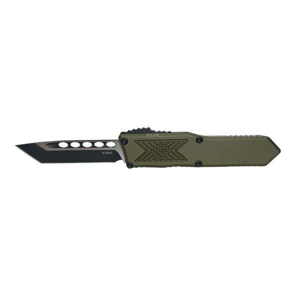 GUARDIAN TACTICAL 12-8221 GTX-025 ELMAX OD GREEN TWO TONE BLACK TANTO