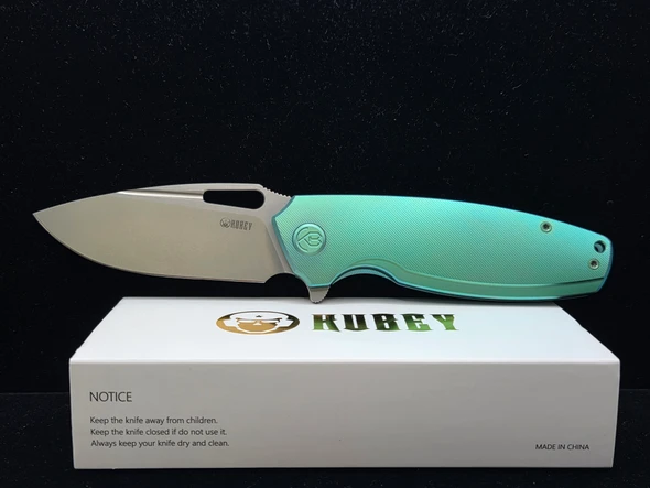 Kubey Tityus Framelock Green Ti KB360B