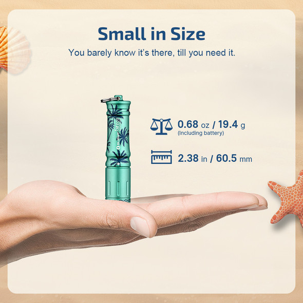 i3E EOS Keychain Flashlight SUMMER PALM