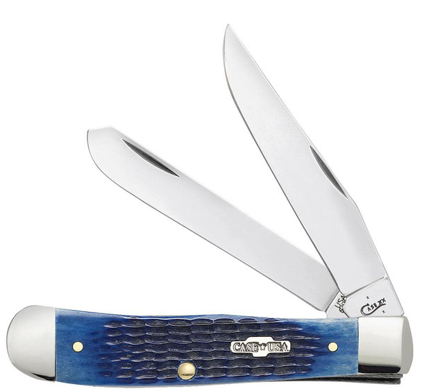 Case Knives 02800 Rogers Corn Cob Jig Blue Bone Trapper