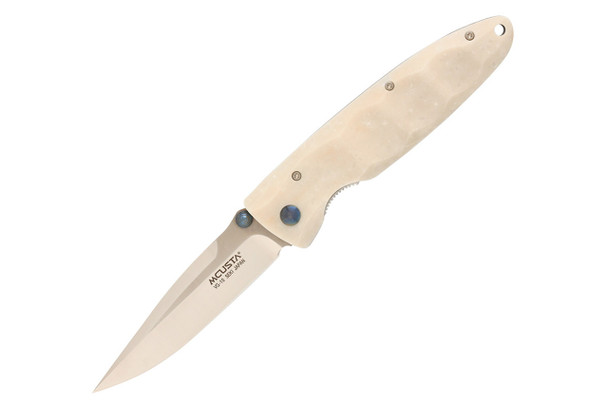 Mcusta MC-19V Classic Wave VG-10 Blade White Corian 4.37" Folding Knife