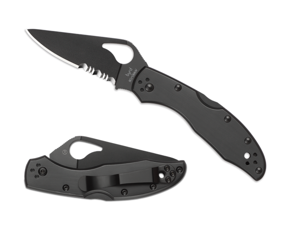 BYRD BY SPYDERCO MEADOWLARK 2 - COMBINATION BLADE/BLACK BLADE