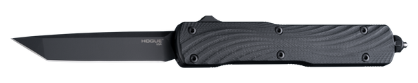 Hogue Counterstrike OTF Automatic: 3.35" Tanto Blade - Black Finish, Aluminum Case & Solid Black G10 Cover - 34860