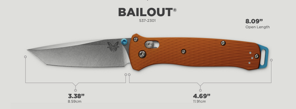 Benchmade 537-2301 Shot Show 2023 Exclusive Bailout AXIS