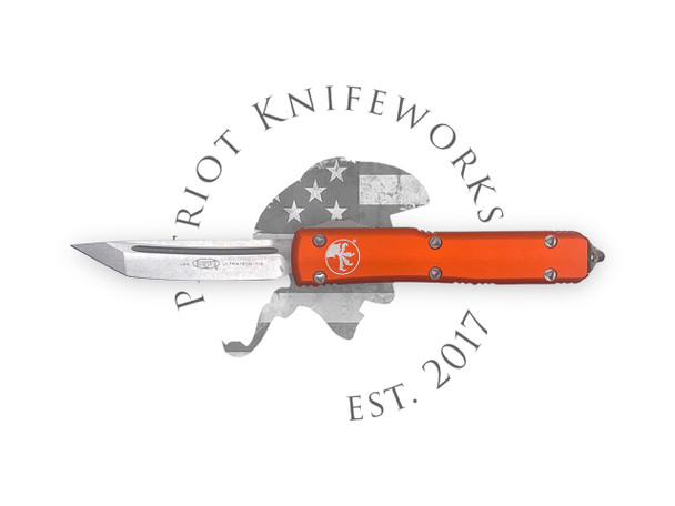 Microtech 123-10OR Ultratech T/E Orange Stonewash Standard