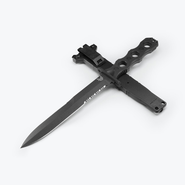 Benchmade 185SBK SOCP Fixed Blade - Black Serrated