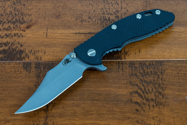 Hinderer Knives XM-18 3.5″ Bowie-S45VN-Working Finish-Black G10