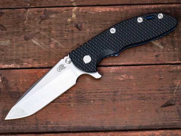 HINDERER XM-18 3.5″ Spanto-Stonewash Blue-Black G10