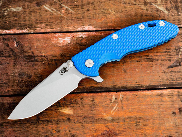 Hinderer XM-18 3.5″ Slicer-Battle Blue-Blue G10