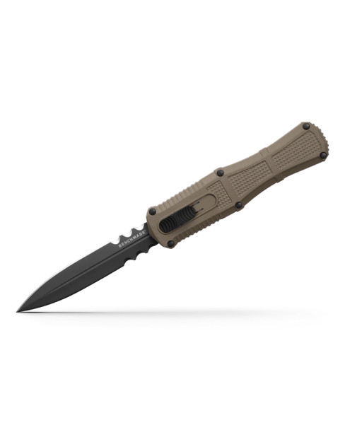 BENCHMADE 3370SGY-1 CLAYMORE OTF | RANGER GREEN GRIVORY® SERRATED