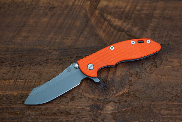 HINDERER XM-18 3.5″-S45VN-Skinner-Working Finish Orange G10