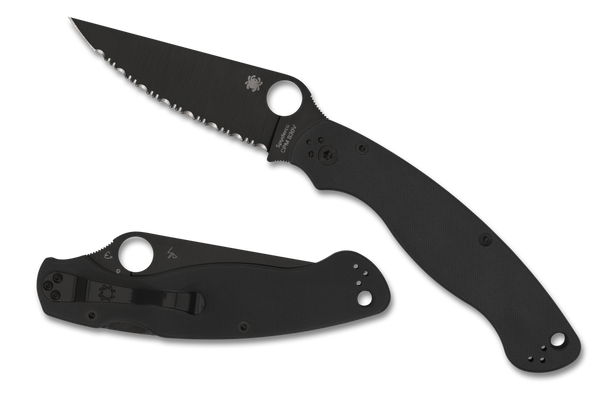 SPYDERCO C36GSBK2 MILITARY™ 2 BLACK G-10 BLACK BLADE