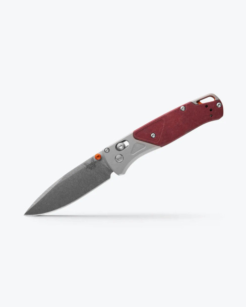 BENCHMADE 535-09 BUGOUT® | GREY/REDSTONE ALUMINUM & RICHLITE