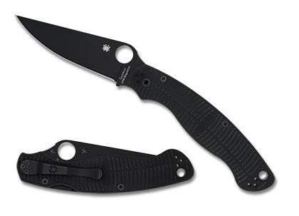 SPYDERCO C36GMCBKP2 MILITARY™ 2 SALT® BLACK G-10 CPM MAGNACUT BLACKBLADE