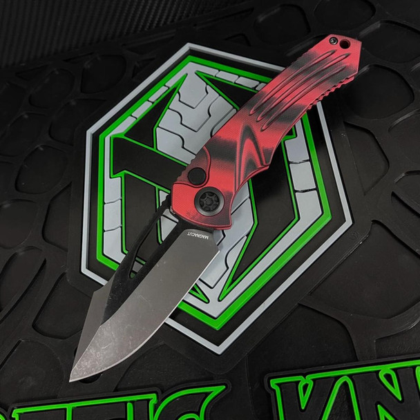 HERETIC KNIVES H046-6A-G10/RD PARIAH MANUAL DLC STANDARD RED G10 CHASSIS